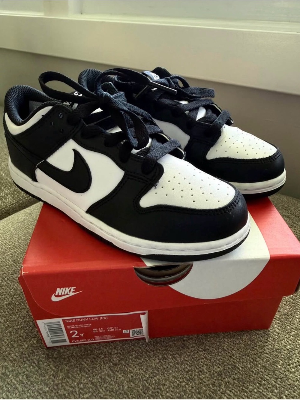 Nike Kids Panda Dunk Low Sneakers
